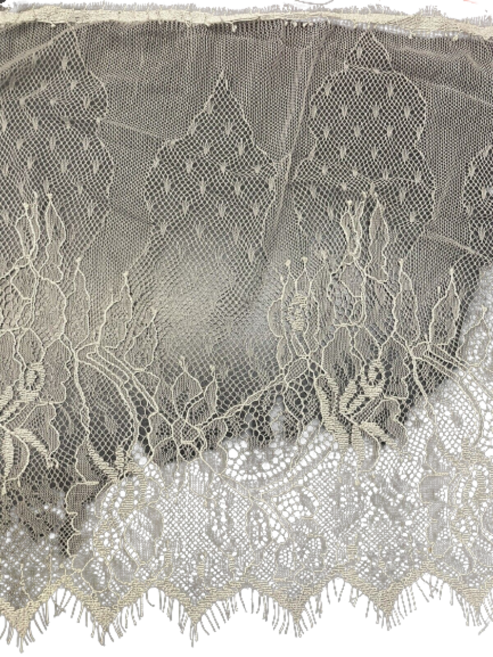 Kitcheniva 3 Yards Gray Eyelash Wide Polyester Lace Trim 11